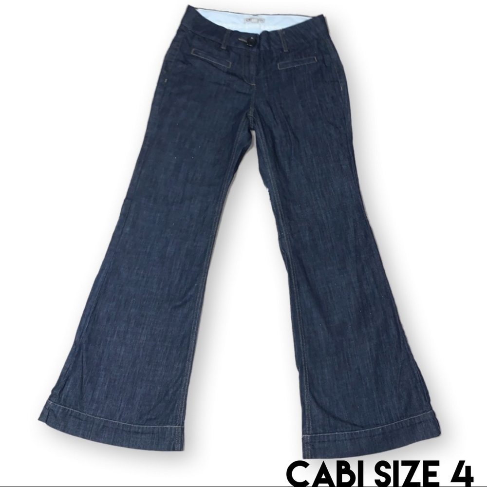 CAbi Jeans Wide Leg Dark Wash Trouser Jeans 4 #183
